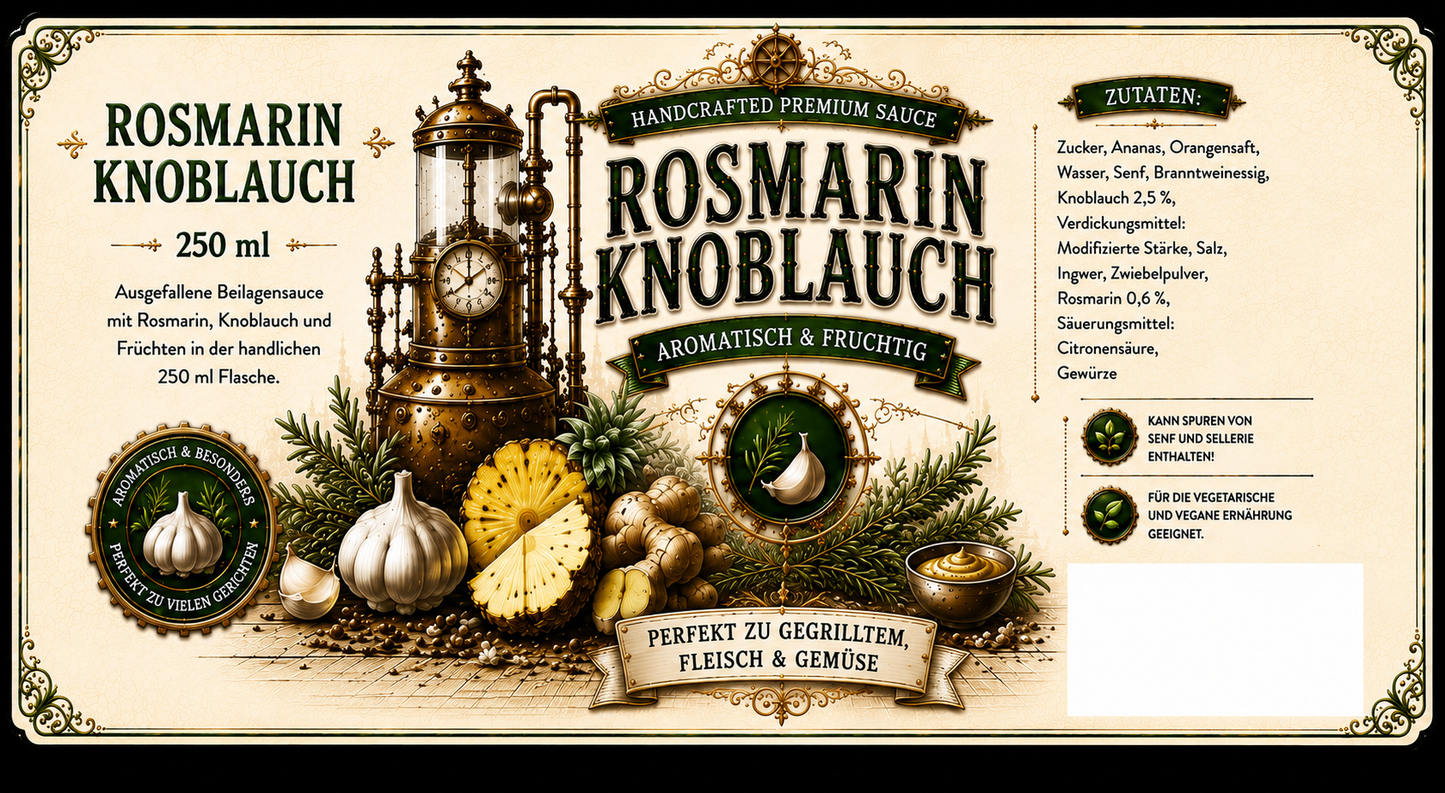Mysterium Rosmarin Knoblauch Design 250ml
