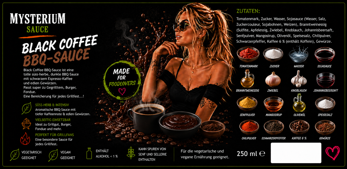 Mysterium Black Coffee 250ml