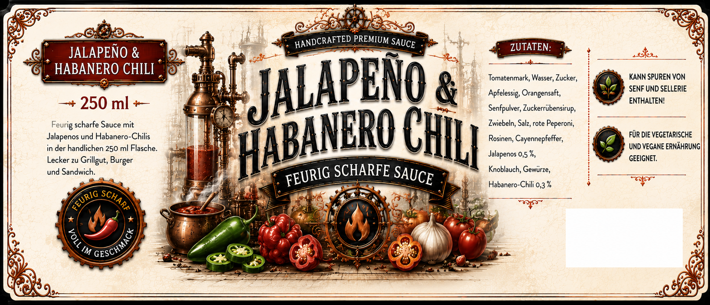 Mysterium Jalapeño & Habanero Chili Design 250ml